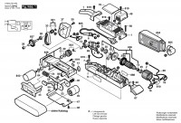 Bosch 0 603 270 503 Pbs 75 Ae Belt Sander 230 V / Eu Spare Parts